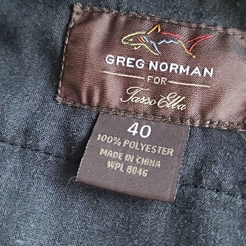 Greg Norman for Tasso Ella Blue Plaid Golf Shorts size 40 - Picture 2 of 5